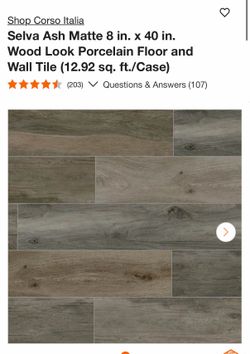 Selva Ash Matte 8 in. x 40 in. Wood Look Porcelain Floor and Wall Tile (12.92 sq. ft./Case