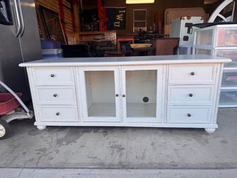 White entertainment center