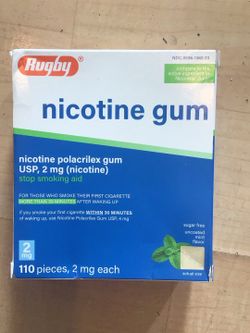 Nicotine gum , nicotine patches brand new