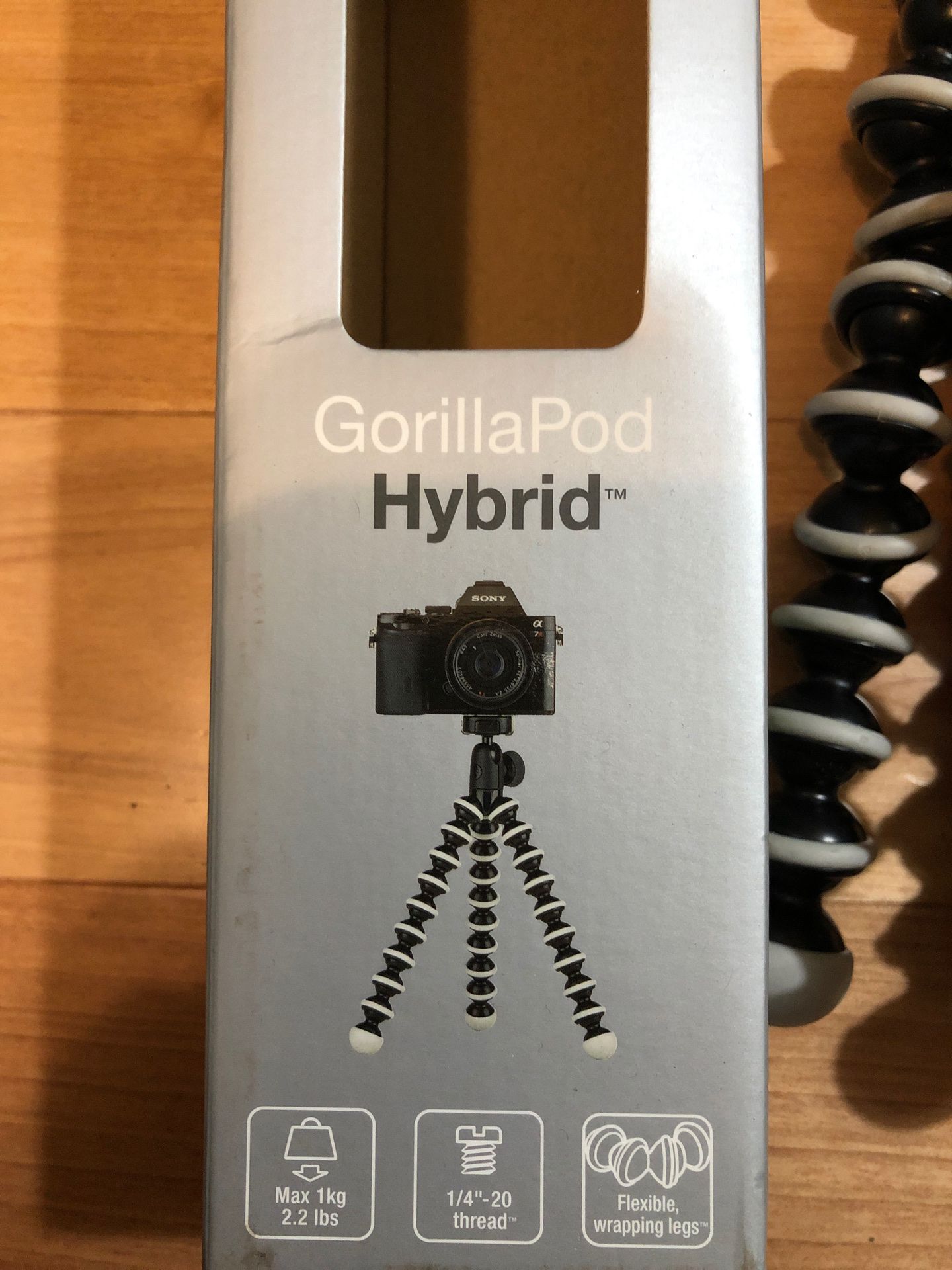 JOBY GorillaPod Hybrid Tripod for Mirrorless and 360 Cameras - A Flexible, Portable and Lightweight Tripod With a Ball Head and Bubble Level with a G
