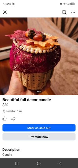 Fall candle decor