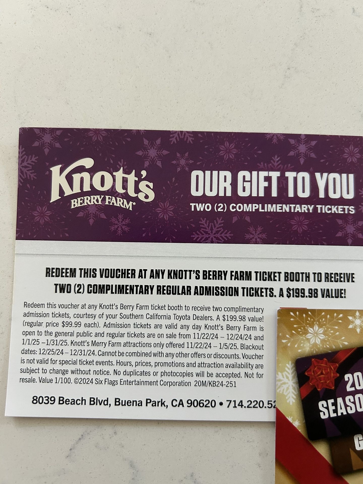 Price Drop Knotts Day Passes