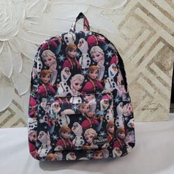 Disney Loungefly Backpack Frozen All Over Print Elsa Anna Olaf