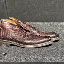 Alligator Dress Shoes Size 8.5 Mens