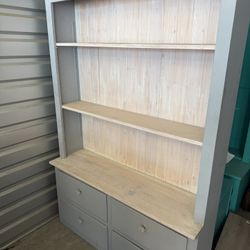 Wooden Shelf With Four Drawers. 