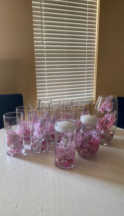Floating candle center pieces