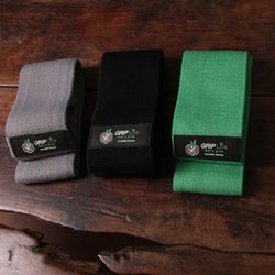 PREMIUM GRIP Life Hip Booty Bands Fabric Resistance Bands for Gym Home Workout (Set of 3)