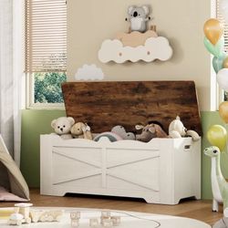 Farmhouse Toy Box Storage Chest