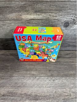 Master Pieces 60 Piece Educational USA Map Jigsaw Puzzle