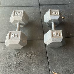 90 Lb. Dumbbells 