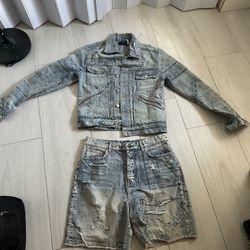 Amiri Set - Shorts- Jeans 