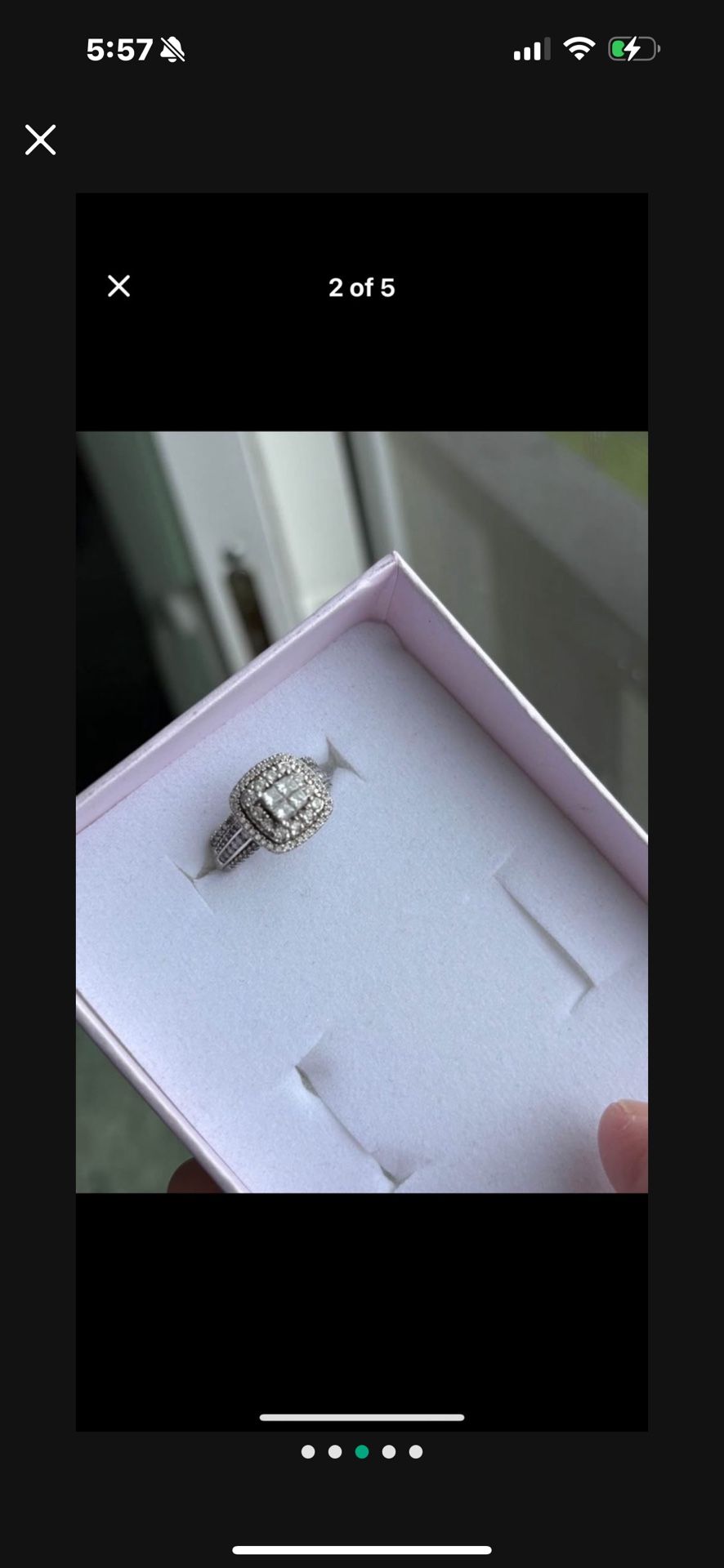 Bridal Or Engagement Diamond Ring Princess Shape