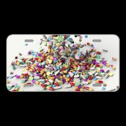 License Plate Novelty Car Front Pills Medicine Medical Health Drug