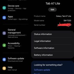 Samsung A7 Lite 8inch Tablet Gary WIFI ONLY