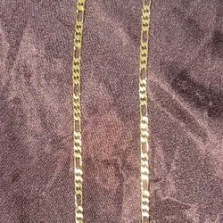 Brand New Men’s 14k Gold Filled Fiargo chain Link Necklace 