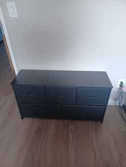 Small 5-Drawer Fabric Storage Dresser