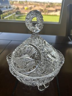 Hofbauer Crystal Compote Bowl/Candy Dish