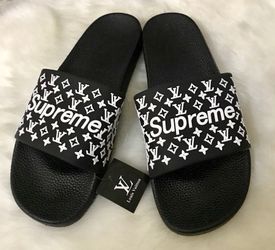 SALE] Louis Vuitton Supreme Slides Sandals - Luxury & Sports Store