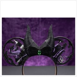​🖤 3D Printed Maleficent Horns & Dragon Mouse Ears
