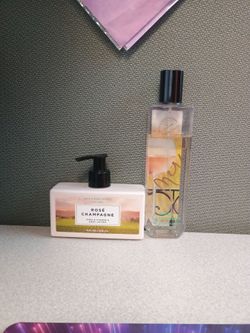 Bath and body works Rose Champagne LA collection