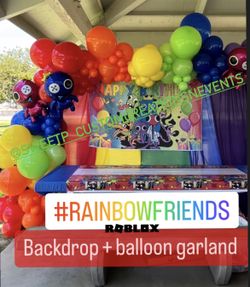 Rainbow Friends Backdrop