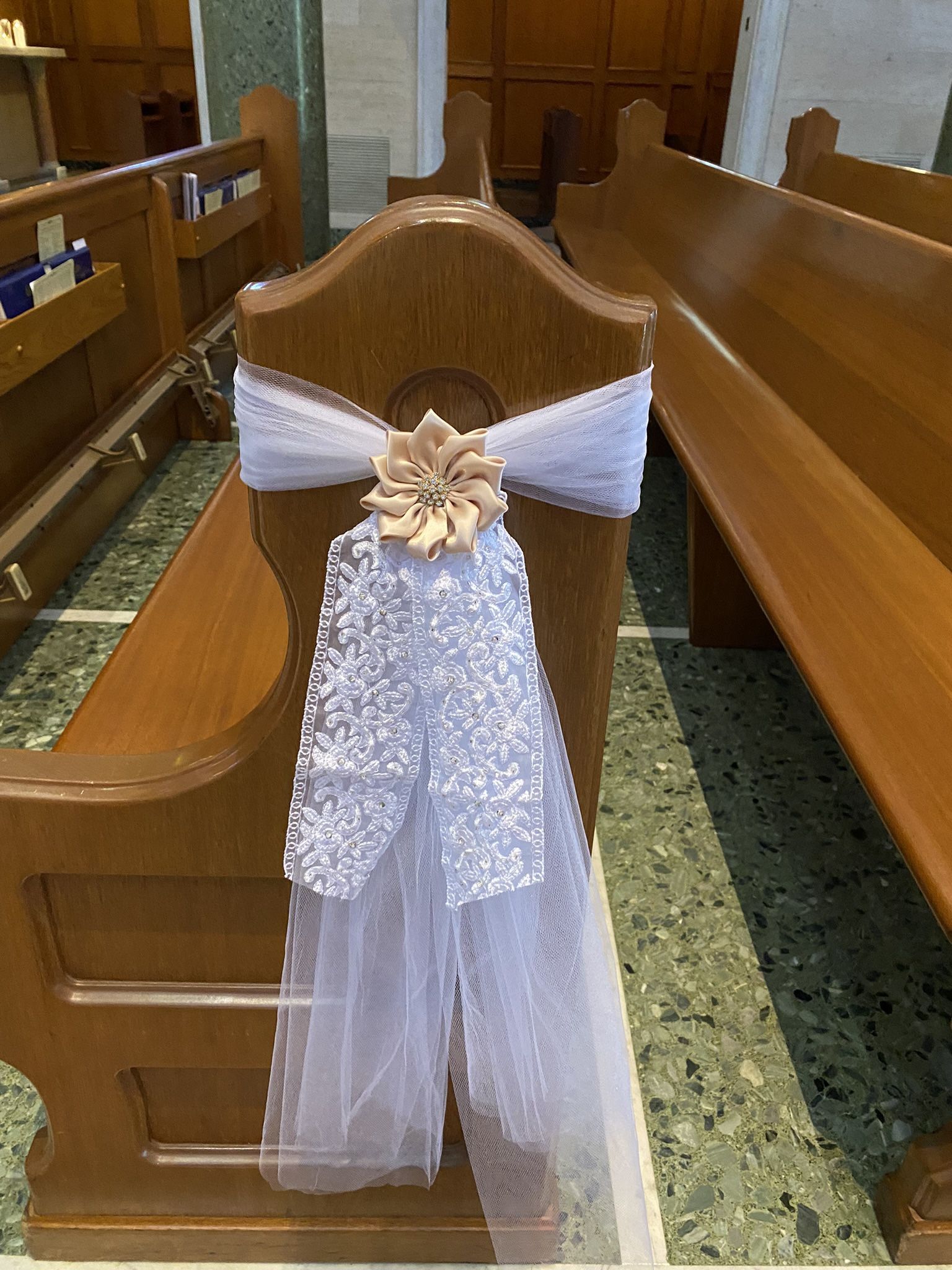 Wedding Pew Decorations