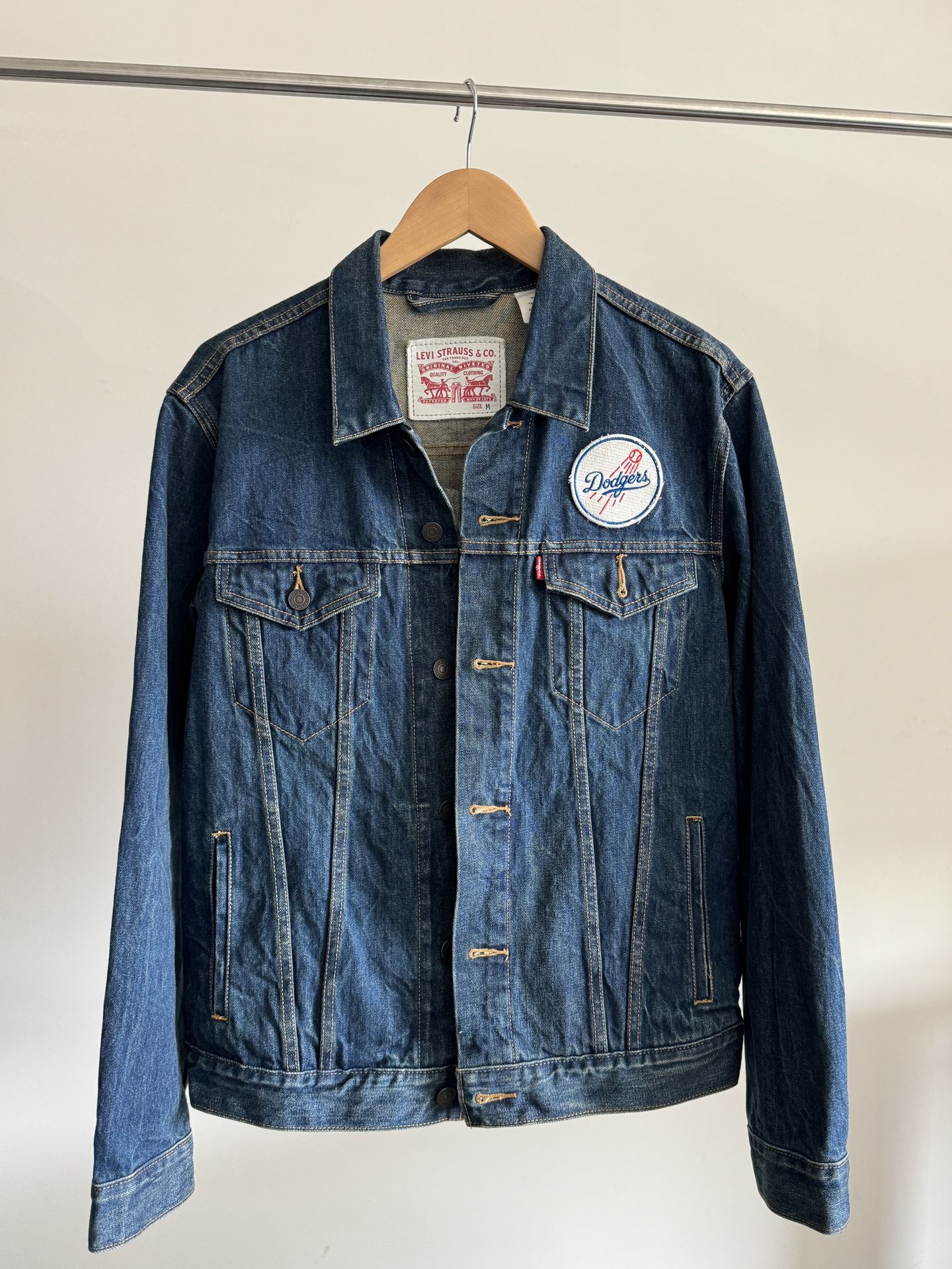 LA DODGERS X LEVIS DENIM JACKET RARE