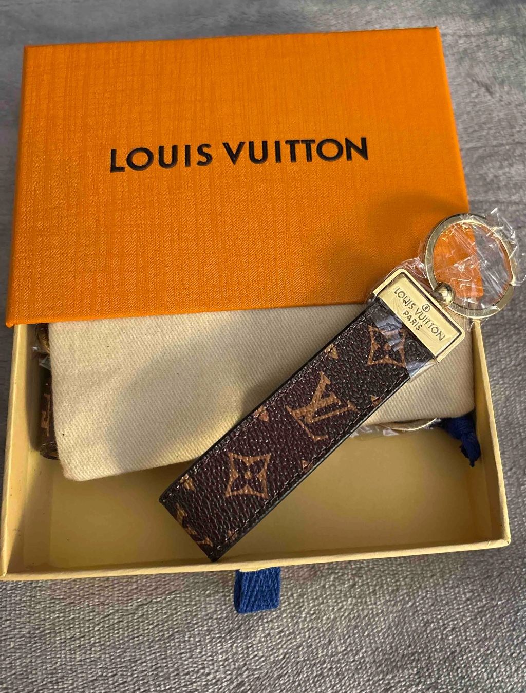 Lv Brown Keychain