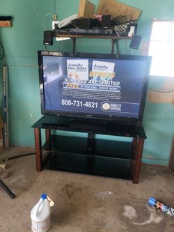 50 inch Panasonic plasma and tv stand