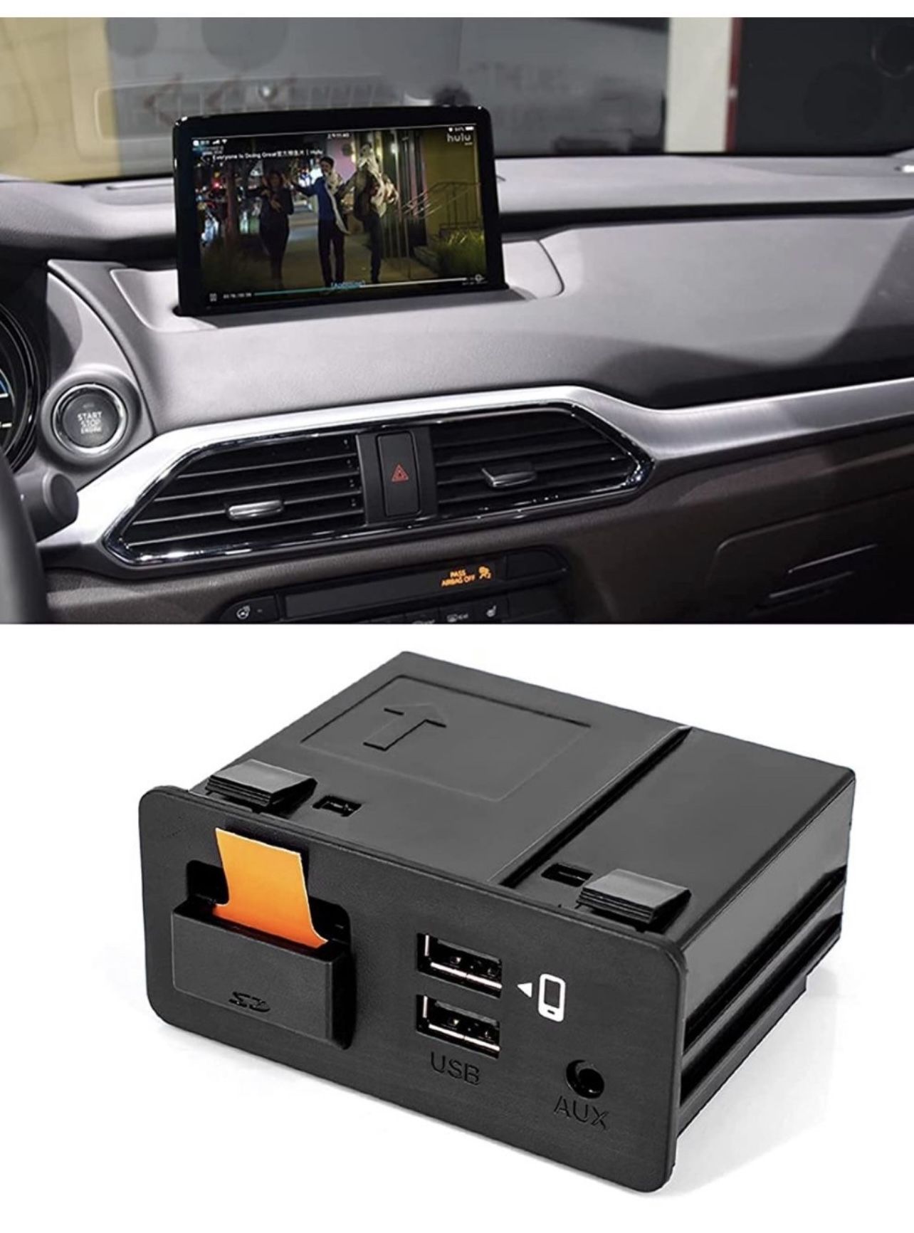 TK78-66-9UOC CarPlay Android Auto Retrofit Kit Fits for Mazda 3 6 CX-5 CX-3 MX-5 Miata Interface Port Aux Console 00008FZ34