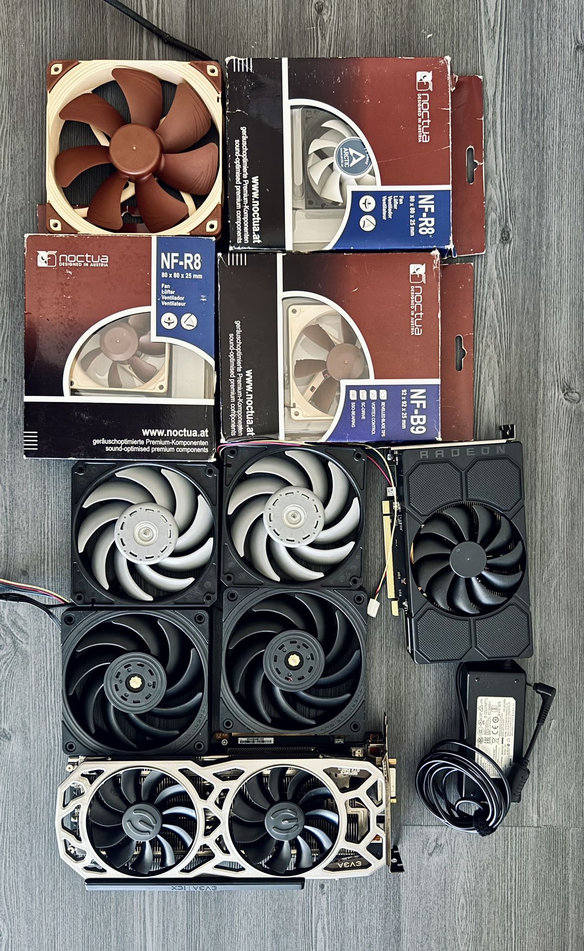 Computer Parts, AMD GPU, Noctua Case Fans etc