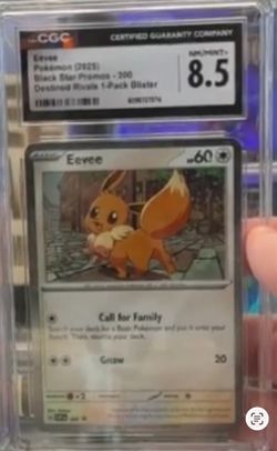 Eevee Pokémon Black Bolt CGC 8.5 NM+