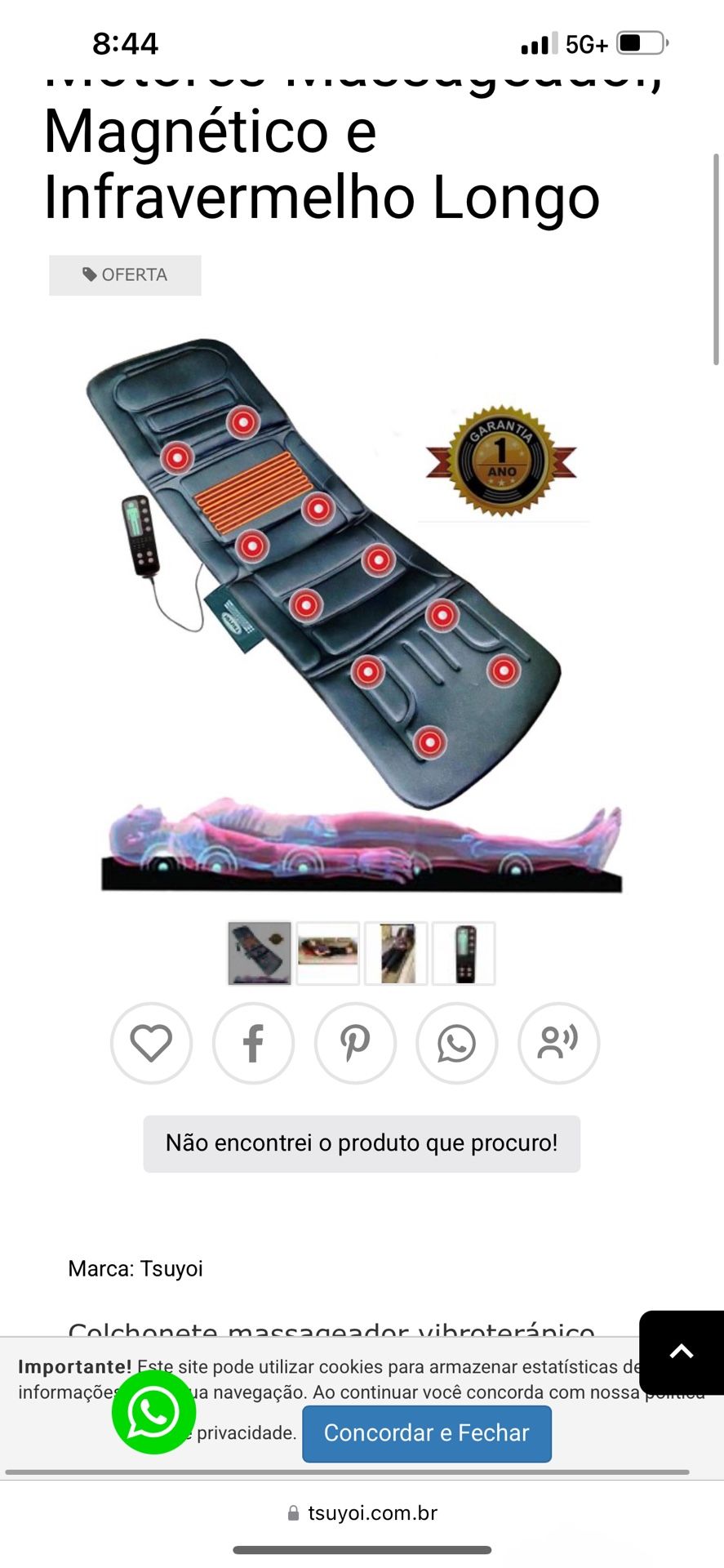 Tsuyoi Mattress Pad, 10-Motor Massager, Magnetic and Long Infrared