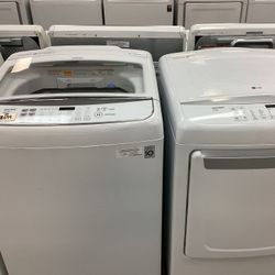 LG Top Load Washer And Electric Dryer Used Set