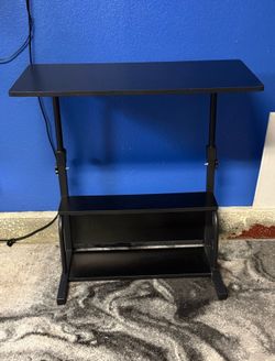 Adjustable Height Desk Black