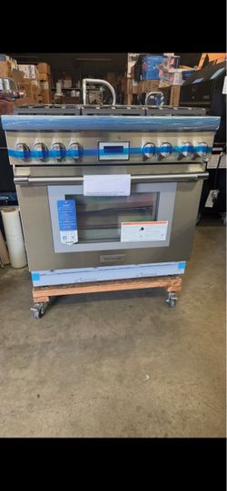 Slide stove gas range convection oven Thermador pro harmony 36