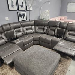Sectional Recliners Grey