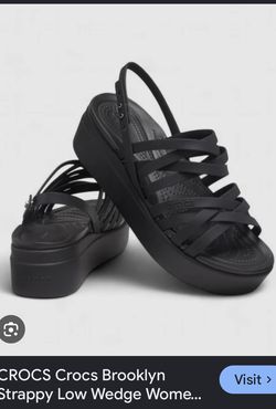 Crocs strappy wedge