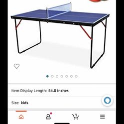 God Movement Portable Kids Table Tennis Table 