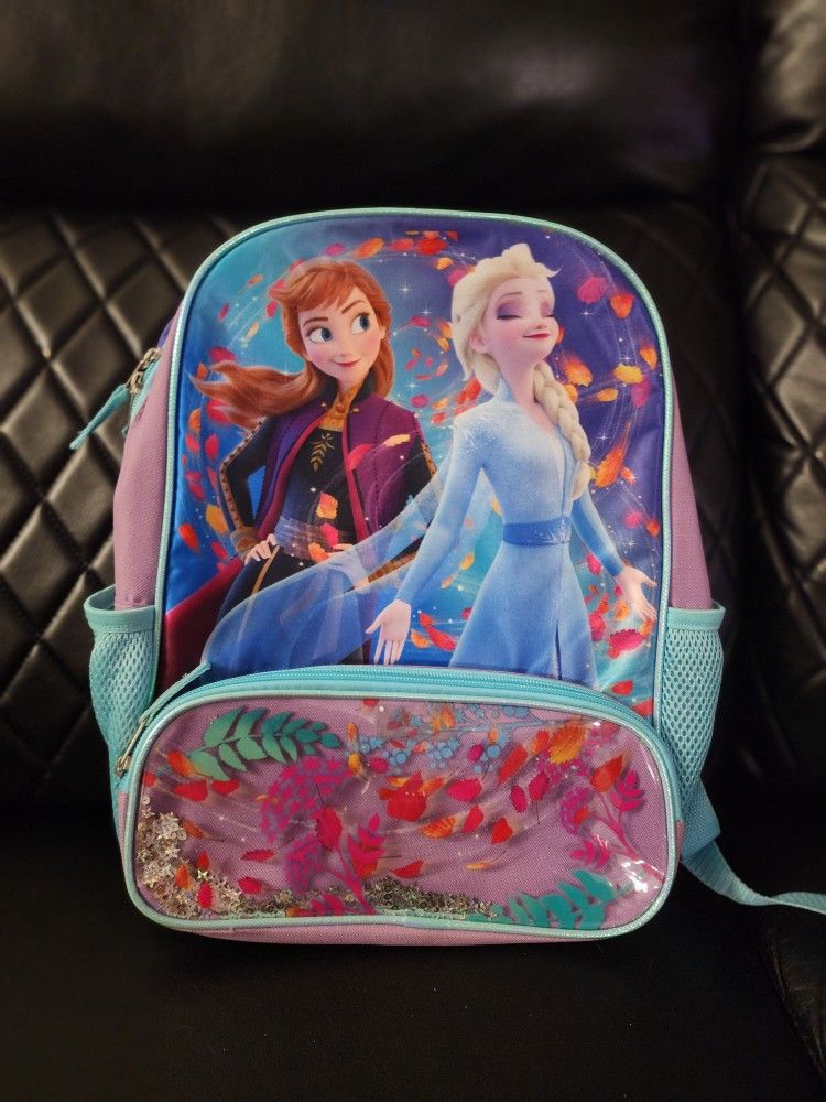 Disney Frozen Kids Backpack - Blue and Purple