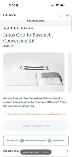 Guava Family Lotus Bassinet Conversion Kit
