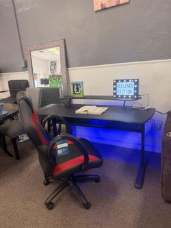 LED Gaming Computer Desk 59”