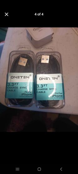 Lot of 6 ONETEN 3.3FT Charge Sync Cable USB