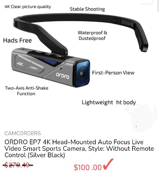 4k Video Ordro Ep7 Pro 4k Camcorder Ordro Ep7 Live Stream Digital