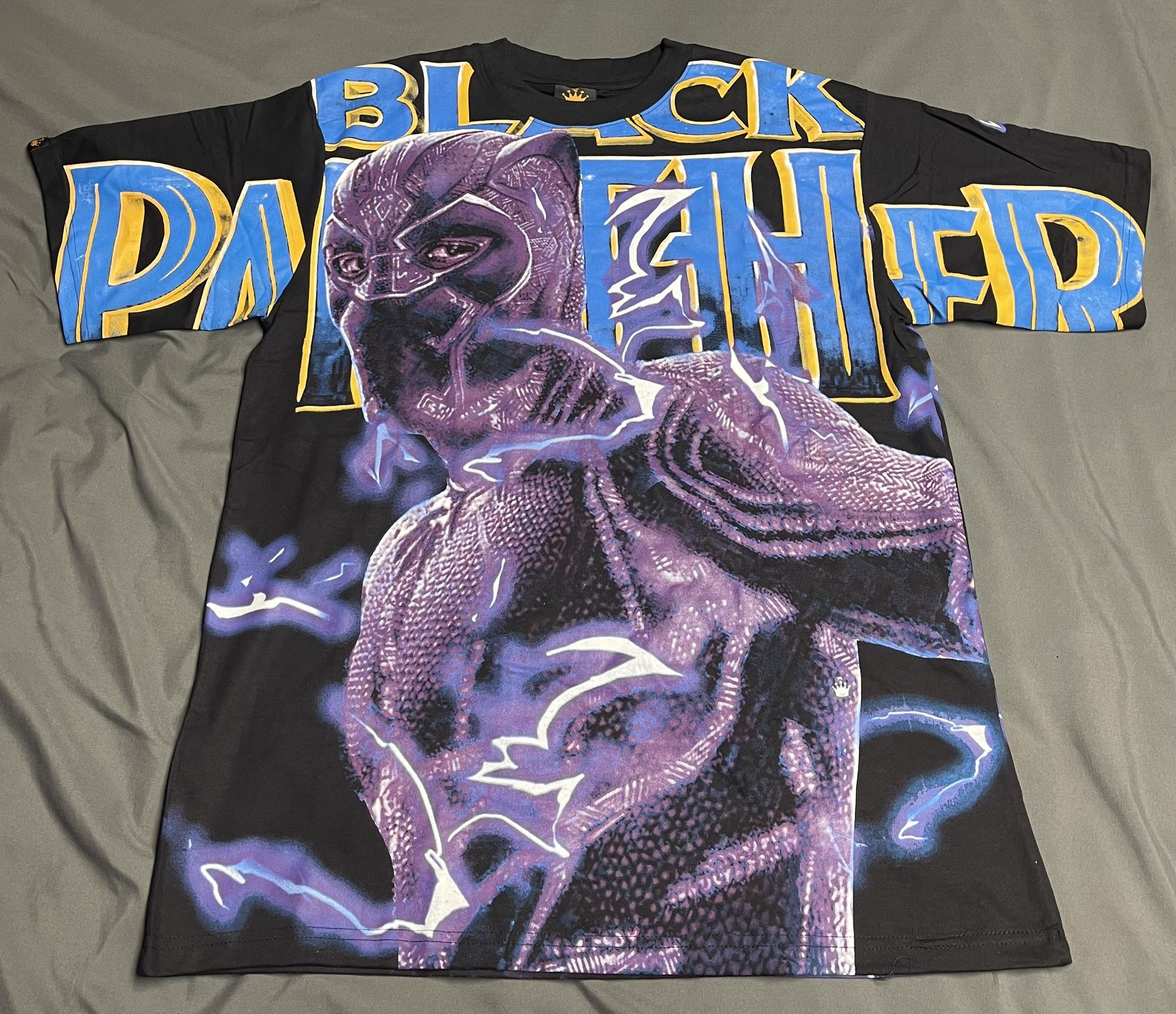 Black Panther Marvel Modern Boot AOP T-Shirt - Size XL