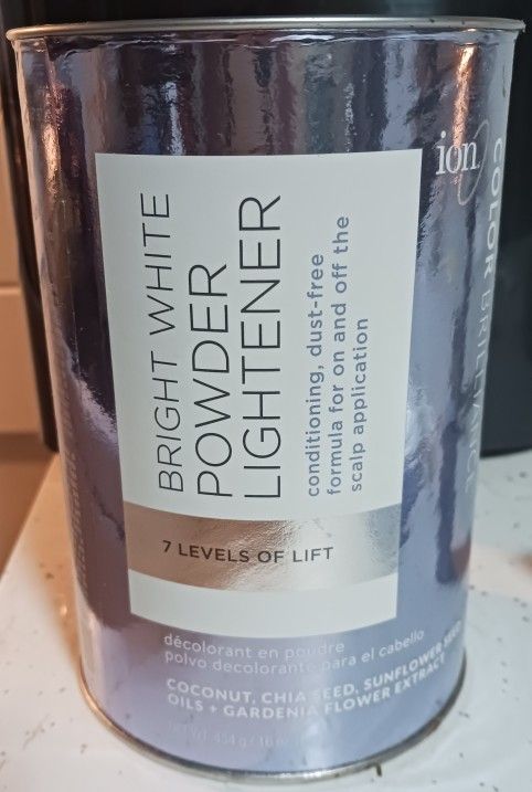 NEW ION BRIGHT WHITE LIGHTENER 7 LEVELS OF LIFT, CONDITIONING FORMULA, SELLING FOR $25.29
