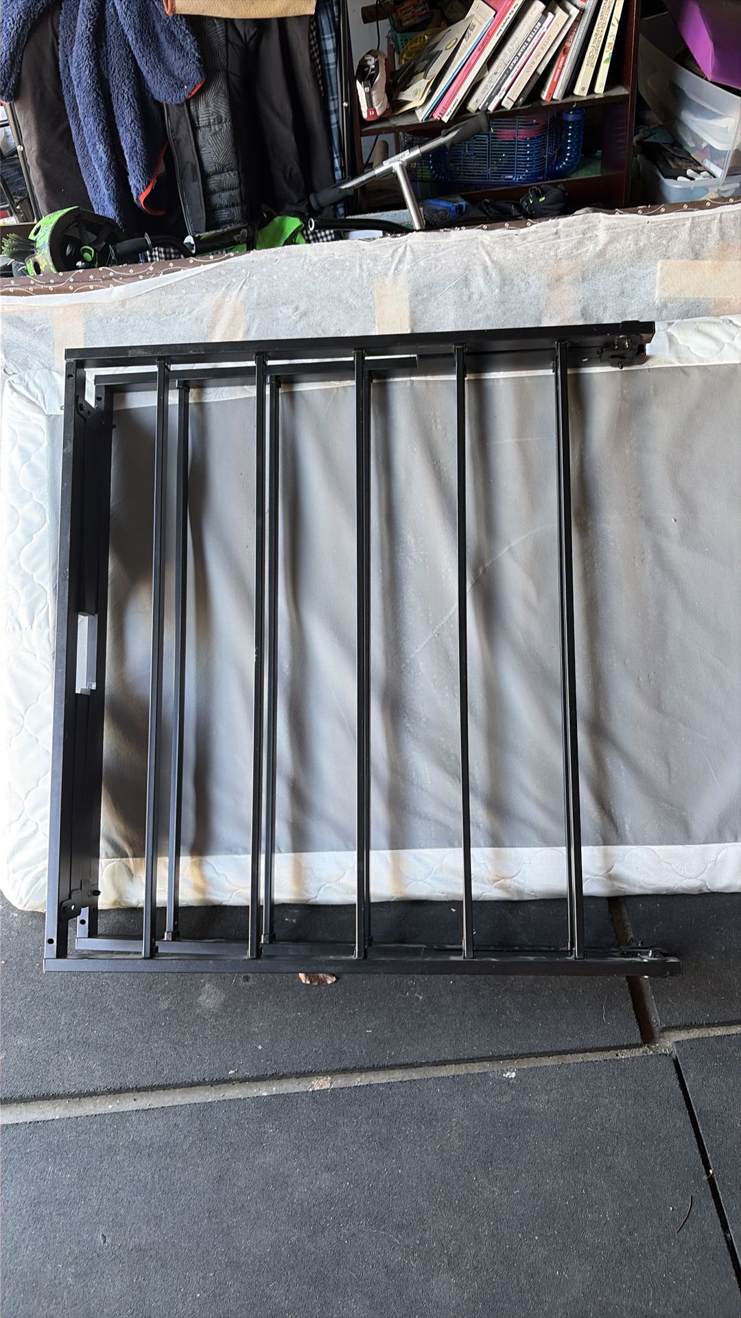 Twin metal frame and box spring