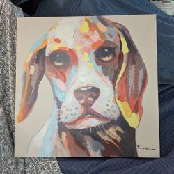 dog Paintings    Each $20 ..      28x 28 Inches 