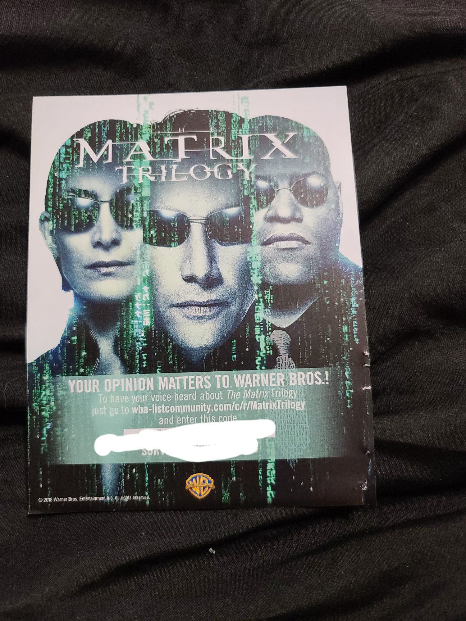 Matrix Trilogy 4K Dolby Vision Digital Code