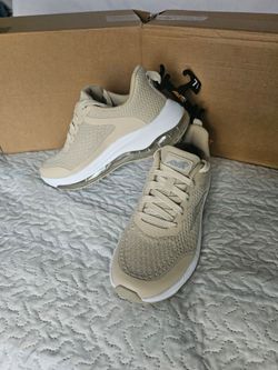 Women's Avia Air Cushion Athletic Sneakers – Beige | Lightweight Walking & Casual Shoes
 Size 7.5
